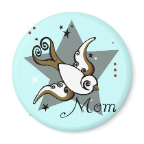 Urban Tattoo Swallow Bird Design magnets