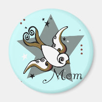 Urban Tattoo Swallow Bird Design magnets