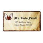Urban Tattoo Winged Heart Mailer Address Labels