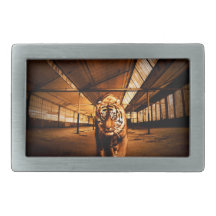 Urban tiger belt buckle