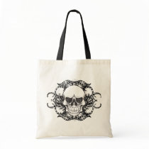 Urban tribal skull canvas bags