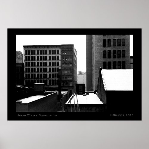 Urban Winter Composition print