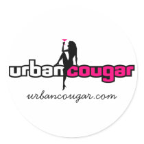 Urbancougar.com White Sticker - Large by Urbancougar Urbancougar.com White Sticker - Large
