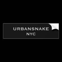 Urbansnake Bumper Sticker bumper stickers by urbansnakestore Urbansnake Bumper Sticker bumper stickers