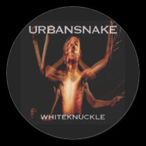 Urbansnake Whiteknuckle Sticker by urbansnakestore Urbansnake Whiteknuckle Sticker