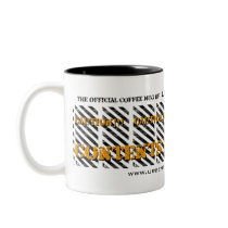 Urgent Frequency CAUTION Grunge Mug WHT BG