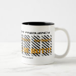Urgent Frequency CAUTION Grunge Coffee Mug WHT BG Urgent Frequency CAUTION Grunge Coffee Mug WHT BG