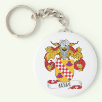 Uria Family Crest Keychain