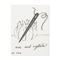 Uric Acid Crystals postcard postcards