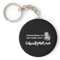 Urinal cakes keychain, CakesByMail.net