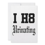 urinating custom announcement
