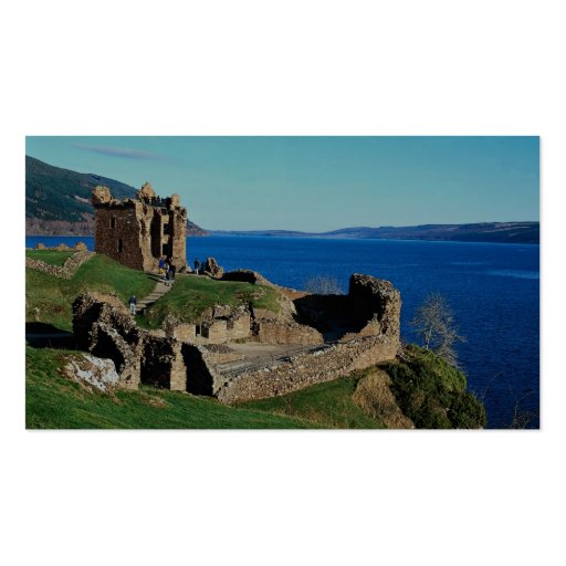 Urquhart Castle, Loch Ness, Scotland Business Cards (back side)