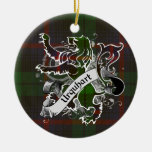 Urquhart Tartan Lion Christmas Tree Ornaments