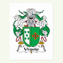 Urquijo Family Crest Postcard