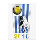 Uruguay 2010 Soccer Futbol Churruas flag Postcard