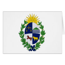 Uruguay Coat of Arms Greeting Card cards