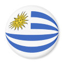 Uruguay Fisheye Flag Magnet by FlagAndMap Uruguay Fisheye Flag Magnet