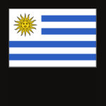 Uruguay Flag Map Spaghetti Top