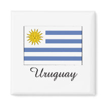 Uruguay Flag Design magnets