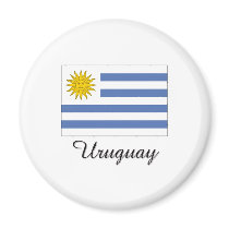 Uruguay Flag Design magnets