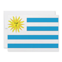Uruguay Flag Custom Invitation