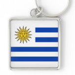uruguay flag keychain