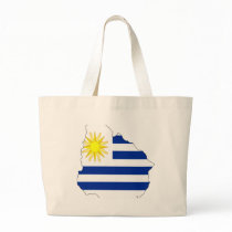Uruguay flag map bags