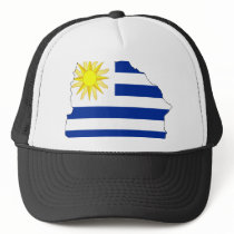Uruguay flag map hats