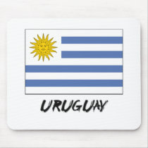 Uruguay Flag mousepads by flagshirt Uruguay Flag mousepads