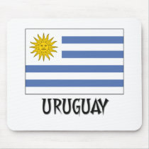 Uruguay Flag mousepads by flagshirt Uruguay Flag mousepads