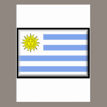 Uruguay Flag postcards