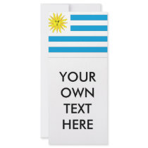 Uruguay Flag Custom Rack Cards