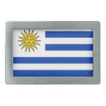 Uruguay Flag Rectangular Belt Buckles