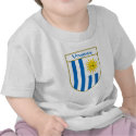 Uruguay Flag Shield t-shirts by NameGame Uruguay Flag Shield t-shirts