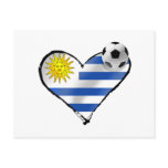 Uruguay flag soccer futbol te amo gifts post cards
