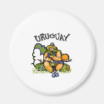 URUGUAY Gaucho Fridge Magnet
