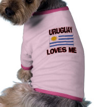 Uruguay Loves Me pet clothing by flagshirt Uruguay Loves Me pet clothing