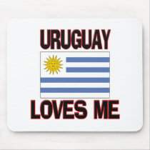 Uruguay Loves Me mousepads by flagshirt Uruguay Loves Me mousepads