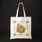 Uruguay Map Flag Border Bag