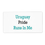 Uruguay Pride Runs In Me Shipping Label