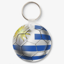 Uruguay soccer ball futbol flag Charruas gifts keychains