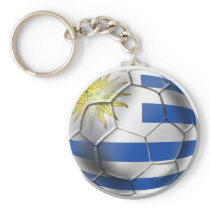 Uruguay soccer ball futbol flag Charruas gifts keychains
