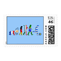 Uruguay soccer football Evolution futboll gifts Postage Stamp