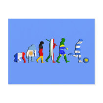 Uruguay soccer football Evolution futboll gifts postcards