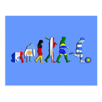 Uruguay soccer football Evolution futboll gifts postcards