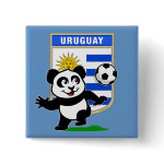 This adorable little panda is too cute! He's featured in front of a large flag from Uruguay and ready to play football and score some goals. This cute design is perfect for football players and soccer fans! You can totally customize this gift! Change the color, move the design around, add your own text or images -- make it your own!