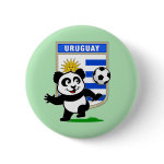 This adorable little panda is too cute! He's featured in front of a large flag from Uruguay and ready to play football and score some goals. This cute design is perfect for football players and soccer fans! You can totally customize this gift! Change the color, move the design around, add your own text or images -- make it your own!