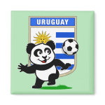 This adorable little panda is too cute! He's featured in front of a large flag from Uruguay and ready to play football and score some goals. This cute design is perfect for football players and soccer fans! You can totally customize this gift! Change the color, move the design around, add your own text or images -- make it your own!