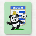 This adorable little panda is too cute! He's featured in front of a large flag from Uruguay and ready to play football and score some goals. This cute design is perfect for football players and soccer fans! You can totally customize this gift! Change the color, move the design around, add your own text or images -- make it your own!