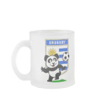This adorable little panda is too cute! He's featured in front of a large flag from Uruguay and ready to play football and score some goals. This cute design is perfect for football players and soccer fans! You can totally customize this gift! Change the color, move the design around, add your own text or images -- make it your own!